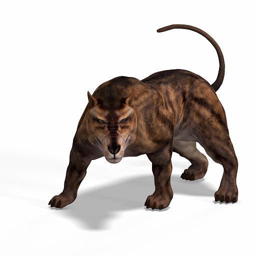 Andrewsarchus 09 B_0001.jpg - Dangerous dinosaur Andrewsarchus With Clipping Path over white
